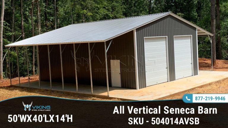 50’x40’x14′ All Vertical Seneca Barn