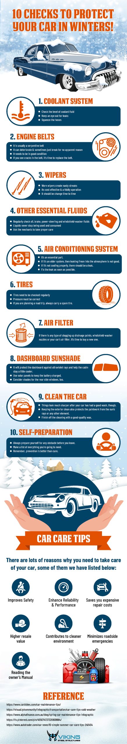 10 Checks To Protect Your Car In Winters [Infographic]