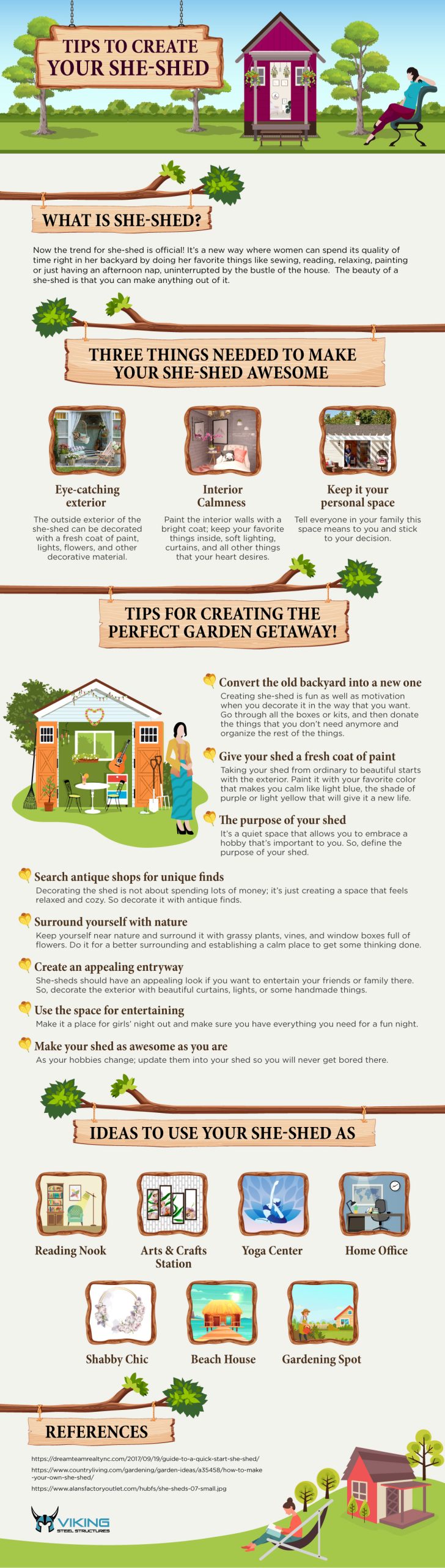 Tips To Create Your She-Shed