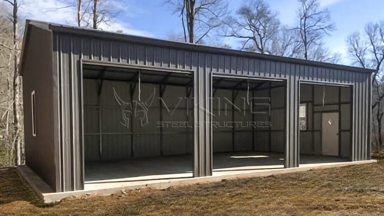 40x40x10 Triple Wide Garage  40x40x10 3 Car Garage Price