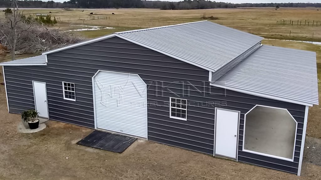 54x45x12 Raised Center Aisle Barn