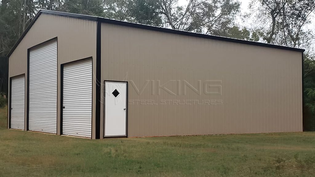 40x40x14 Vertical Enclosed Metal Garage