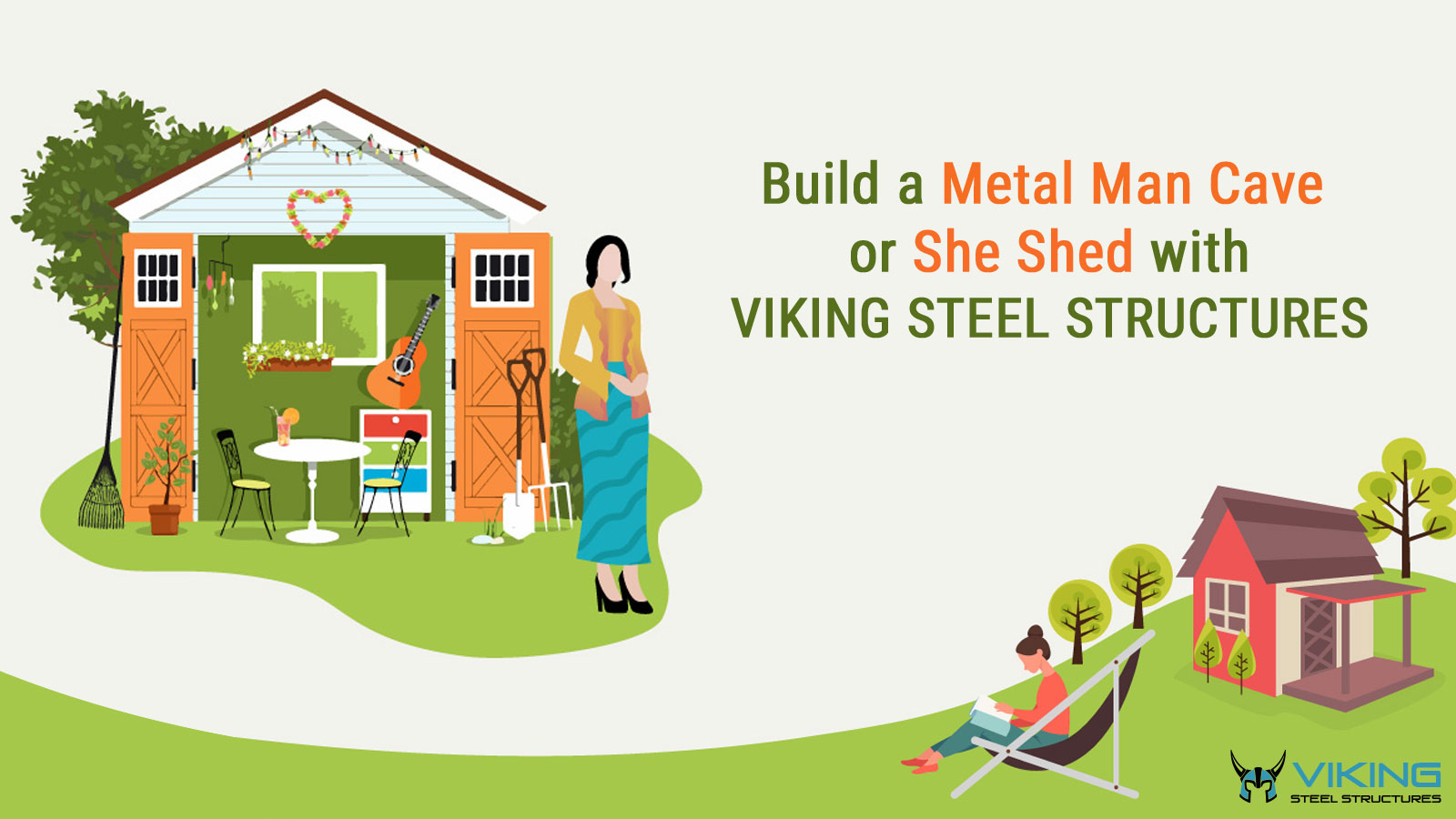 Build a Metal Man Cave or She Shed with Viking Steel Structures