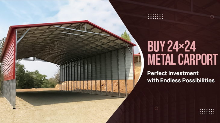Buy 24×24 Metal Carport - Perfect Investment with Endless Possibilities