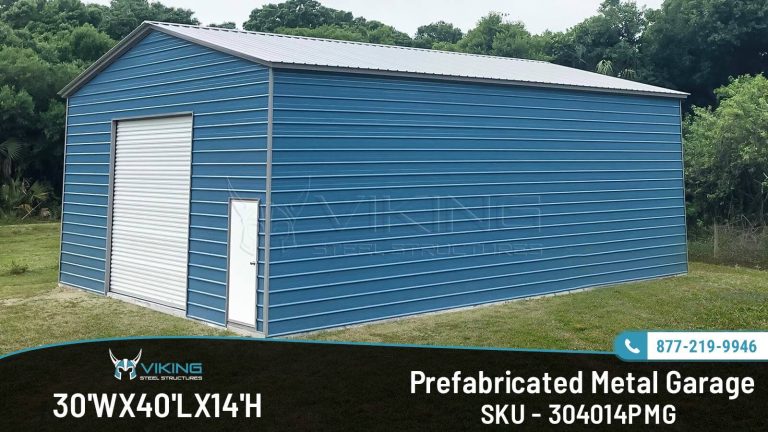 30x40x14 Prefabricated Metal Garage