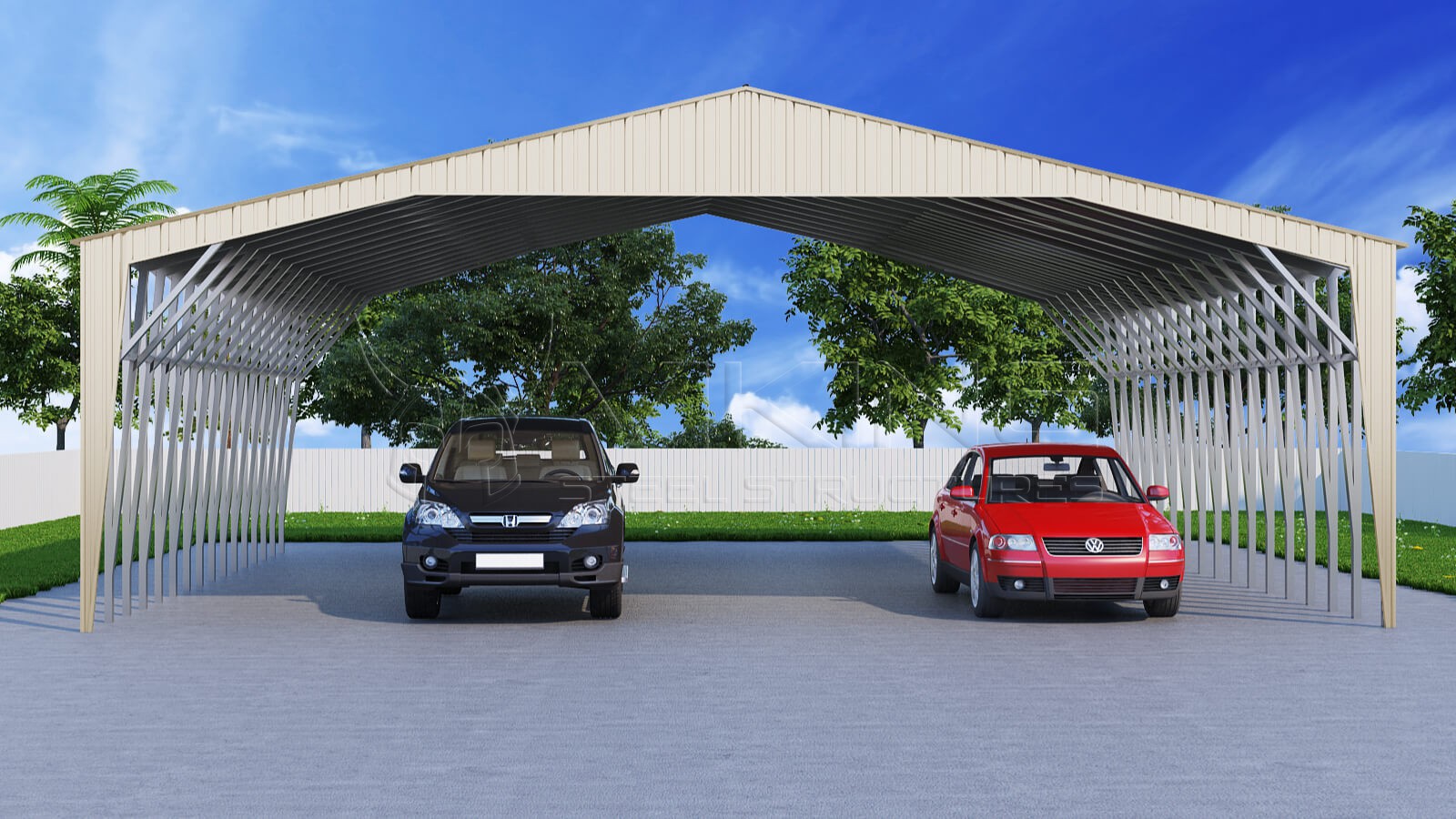 Vertical Metal Carports