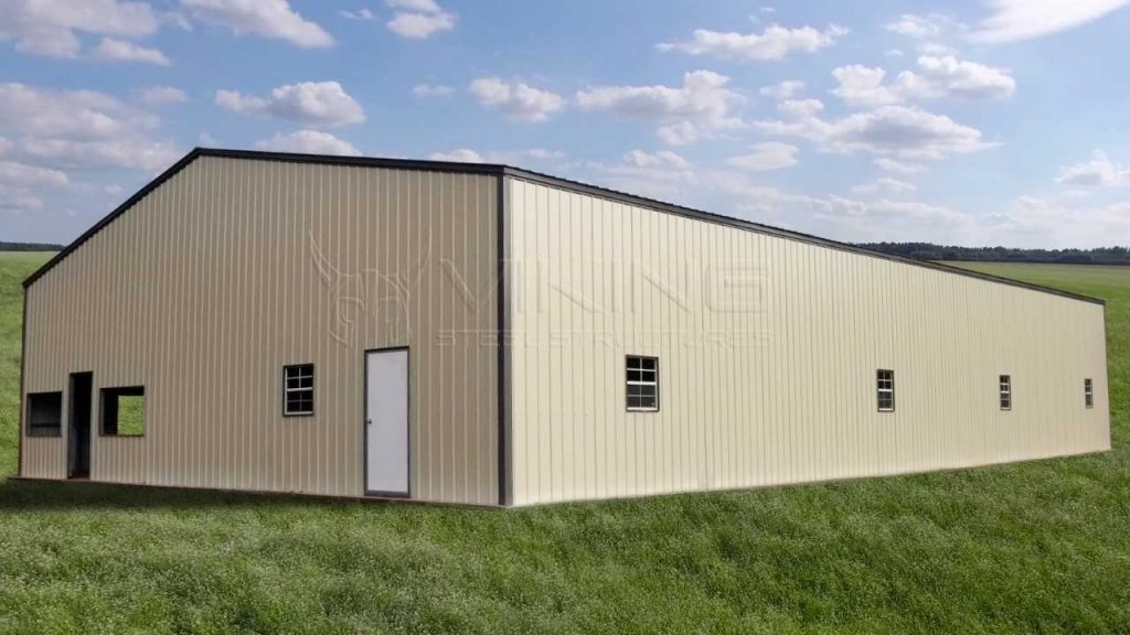 48 x 80 x 12 All Vertical Commercial Metal Building