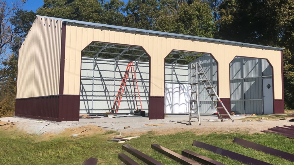 30x50x12 Triple Wide Metal Garage