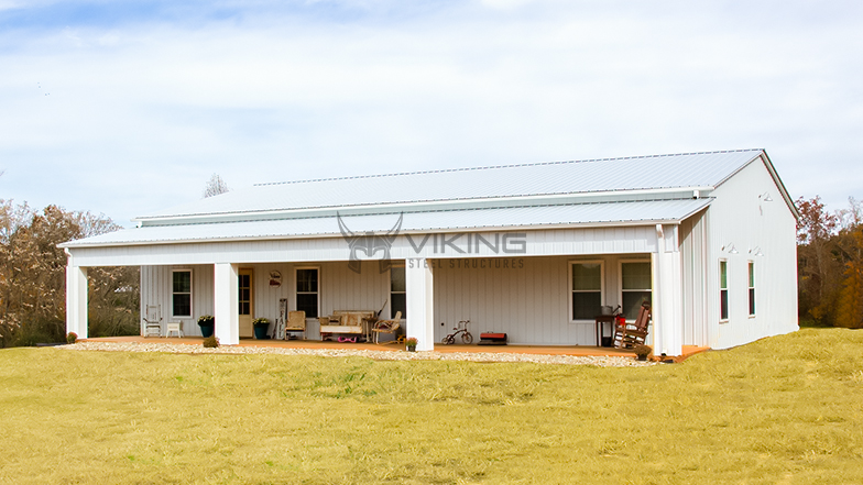 50x60x12 Metal Garage with Lean-To