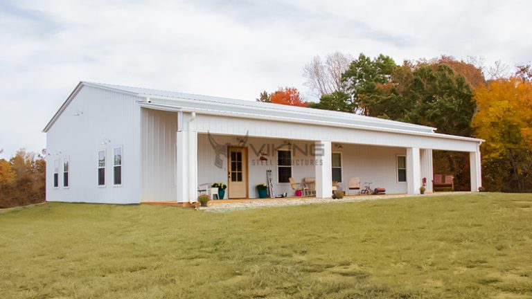 50x60x12 Metal Garage with Lean-To