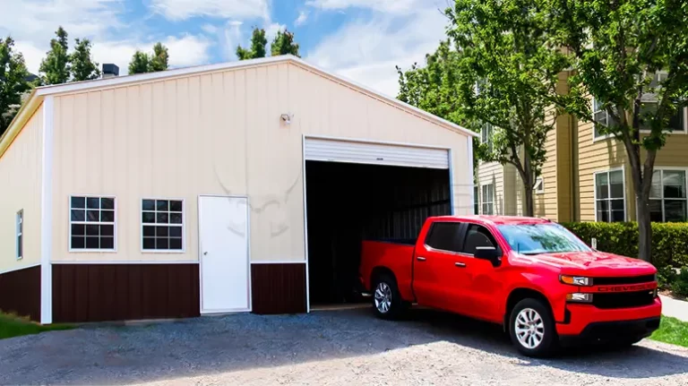 40x40x14 All Vertical Garage Building