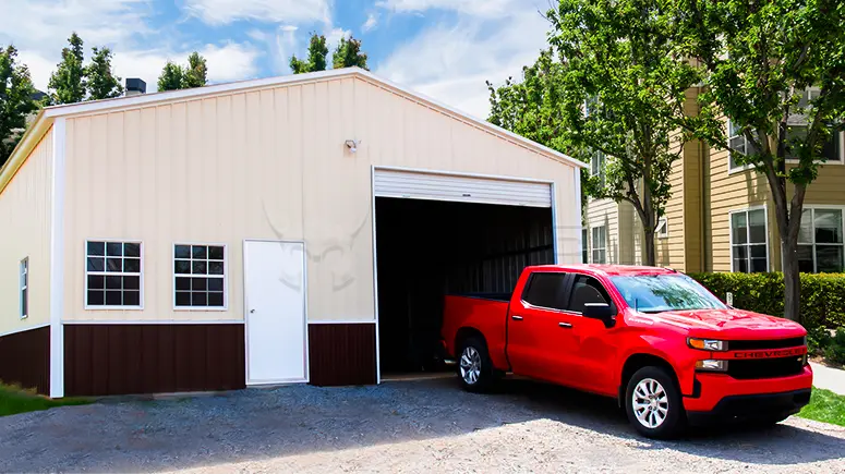 40' x 40' x 14' All Vertical Garage Building