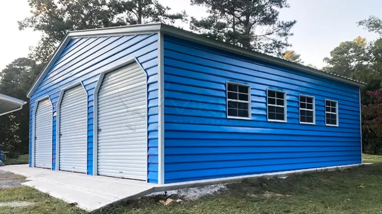 30x30x9 Vertical Roof Metal Garage