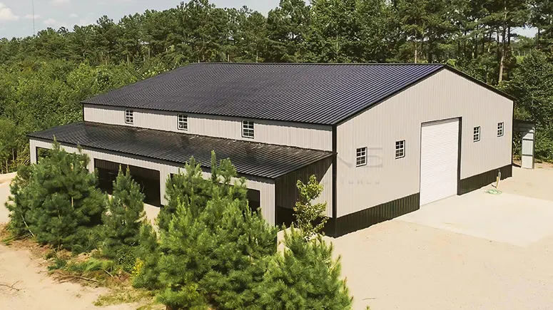 60x64x16 All Vertical Commercial Metal Building