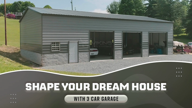 Shape Your Dream House with 3 Car Garage