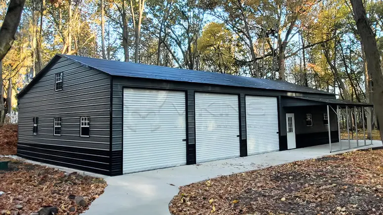 30x70x12 Commercial Building with Lean To
