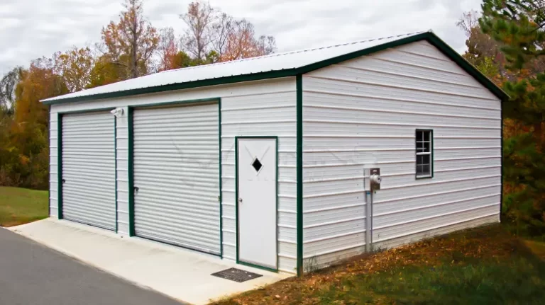 20x30x10 Vertical Roof Side Entry Garage