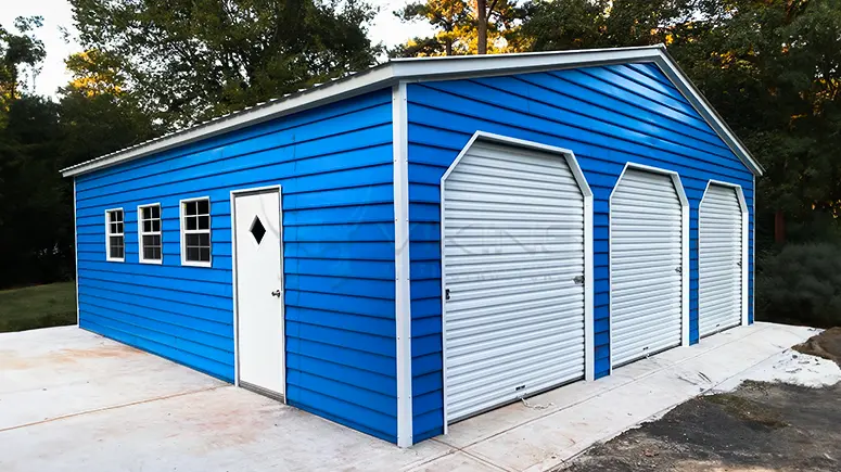 30x30x9 Vertical Roof Metal Garage