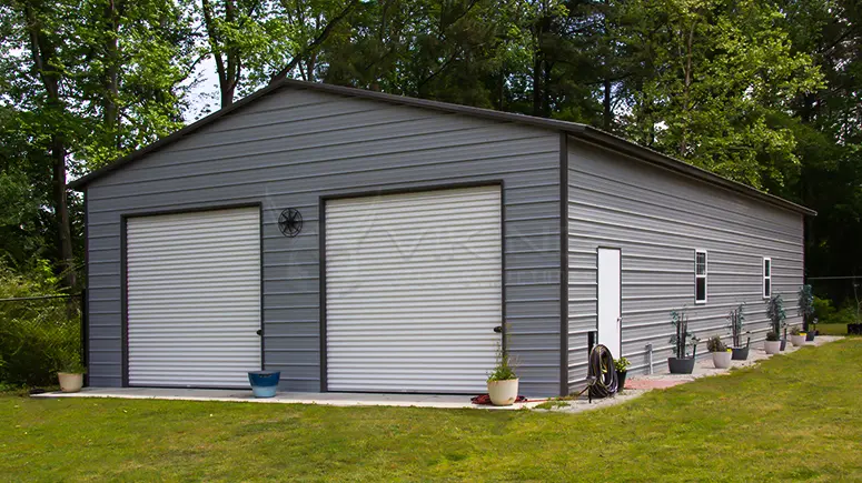 26x40x10 Vertical Roof Metal Garage