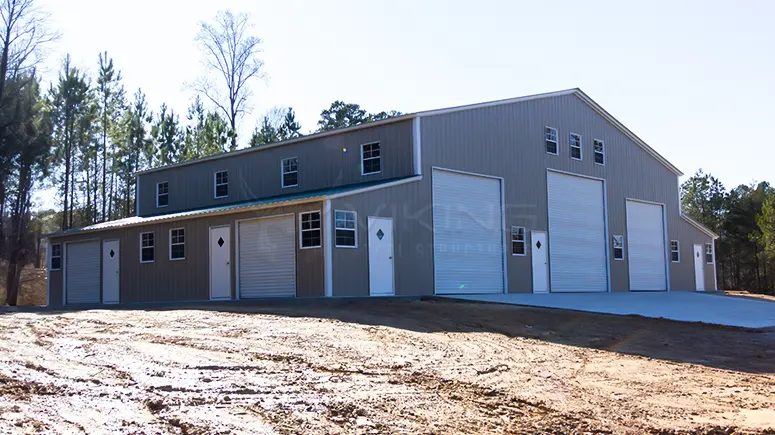 84x52x16 All Vertical Metal Barn