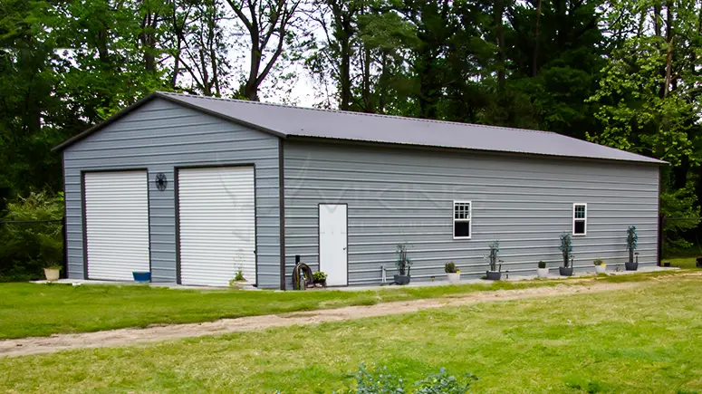 26x40x10 Vertical Roof Metal Garage