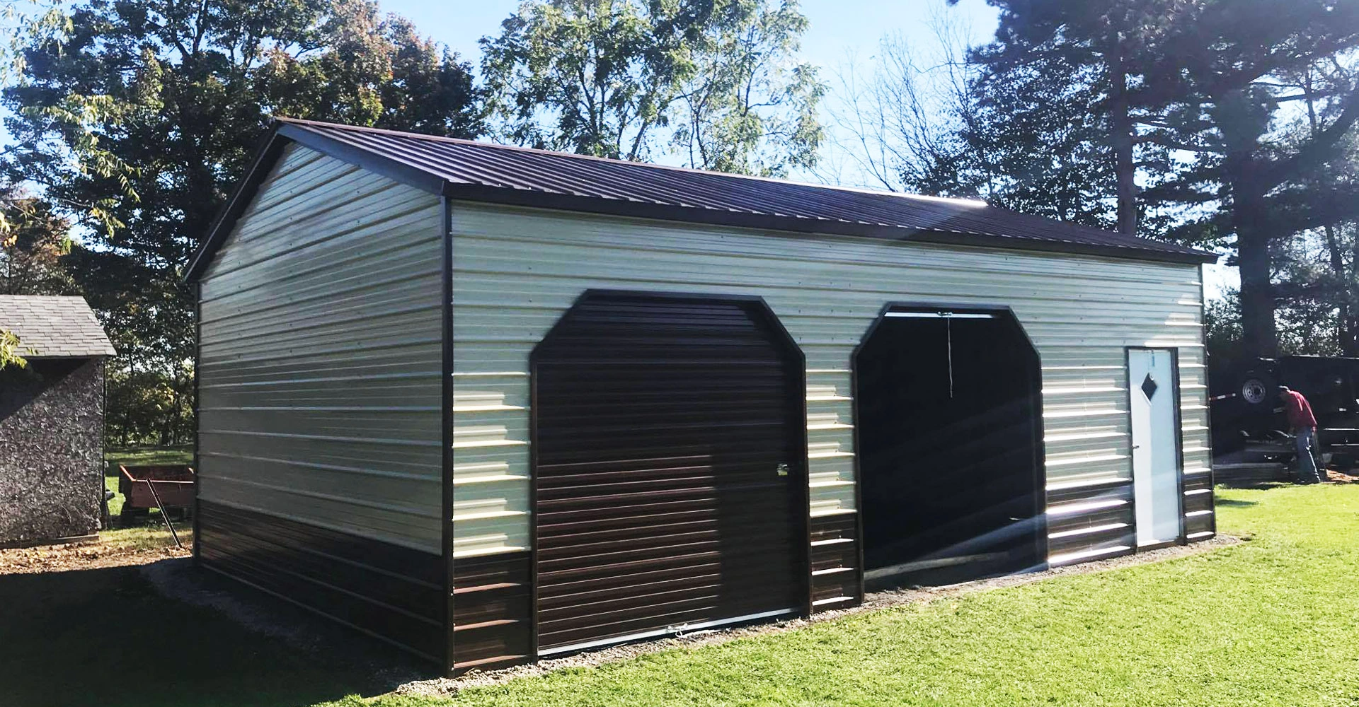 Enclosed Metal Garages