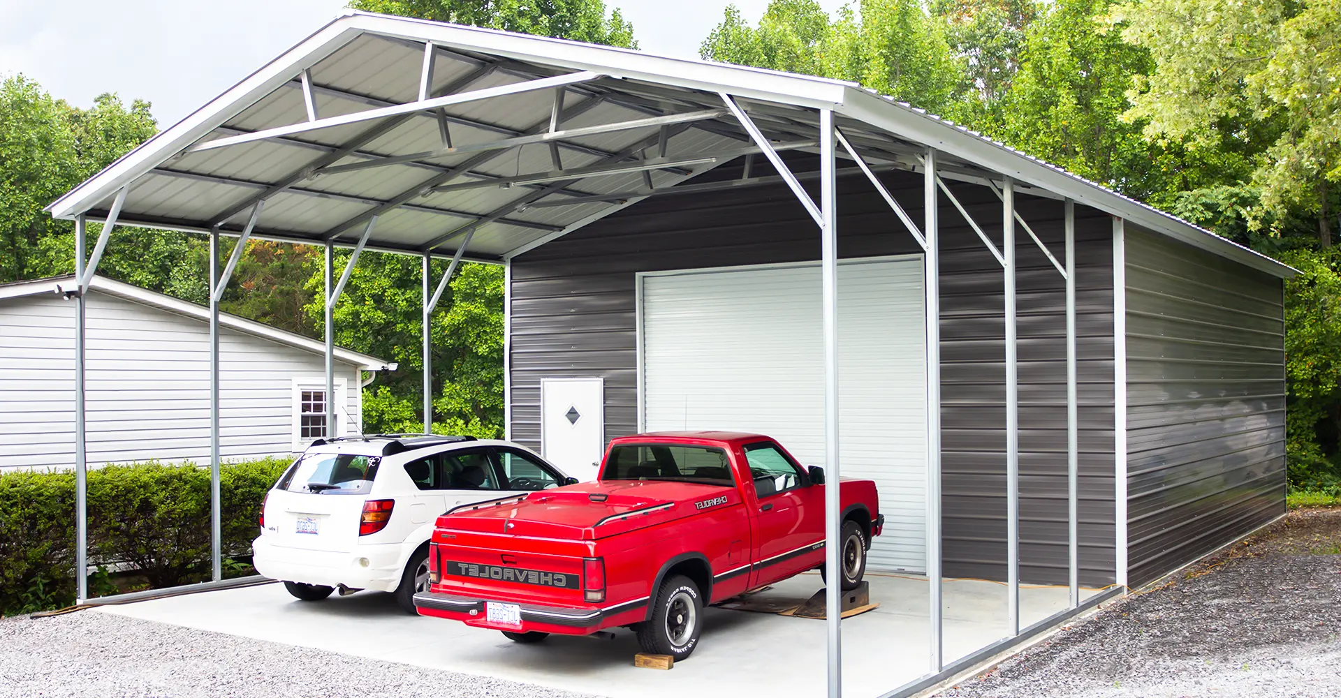 Vehicle Storage Sheds  Building Boat and RV Storage with Steel