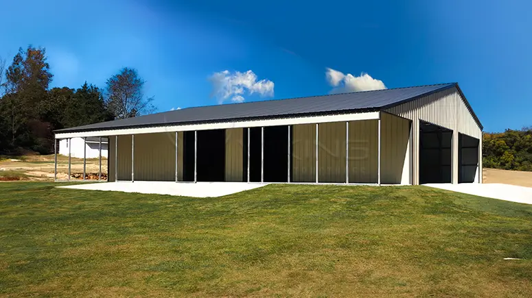 50x60x12 Metal Building With Lean To