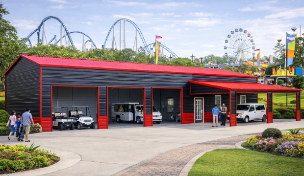 Theme Park Metal_Buildings