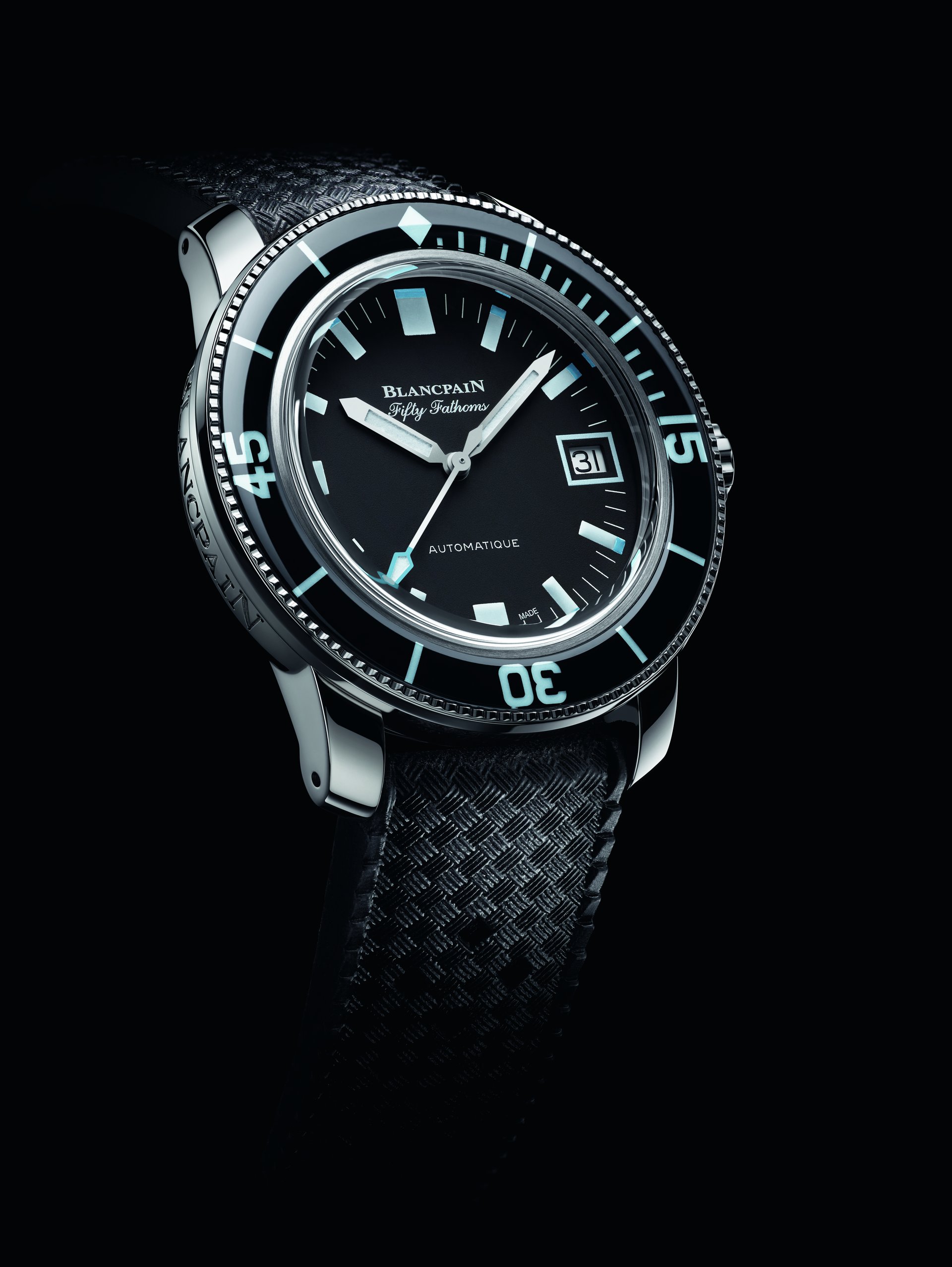 Blancpain fifty fathoms. Бланпа фифти Фатомс часы. Blancpain Fifty Fathoms Black. 50 Fifty Fathoms.