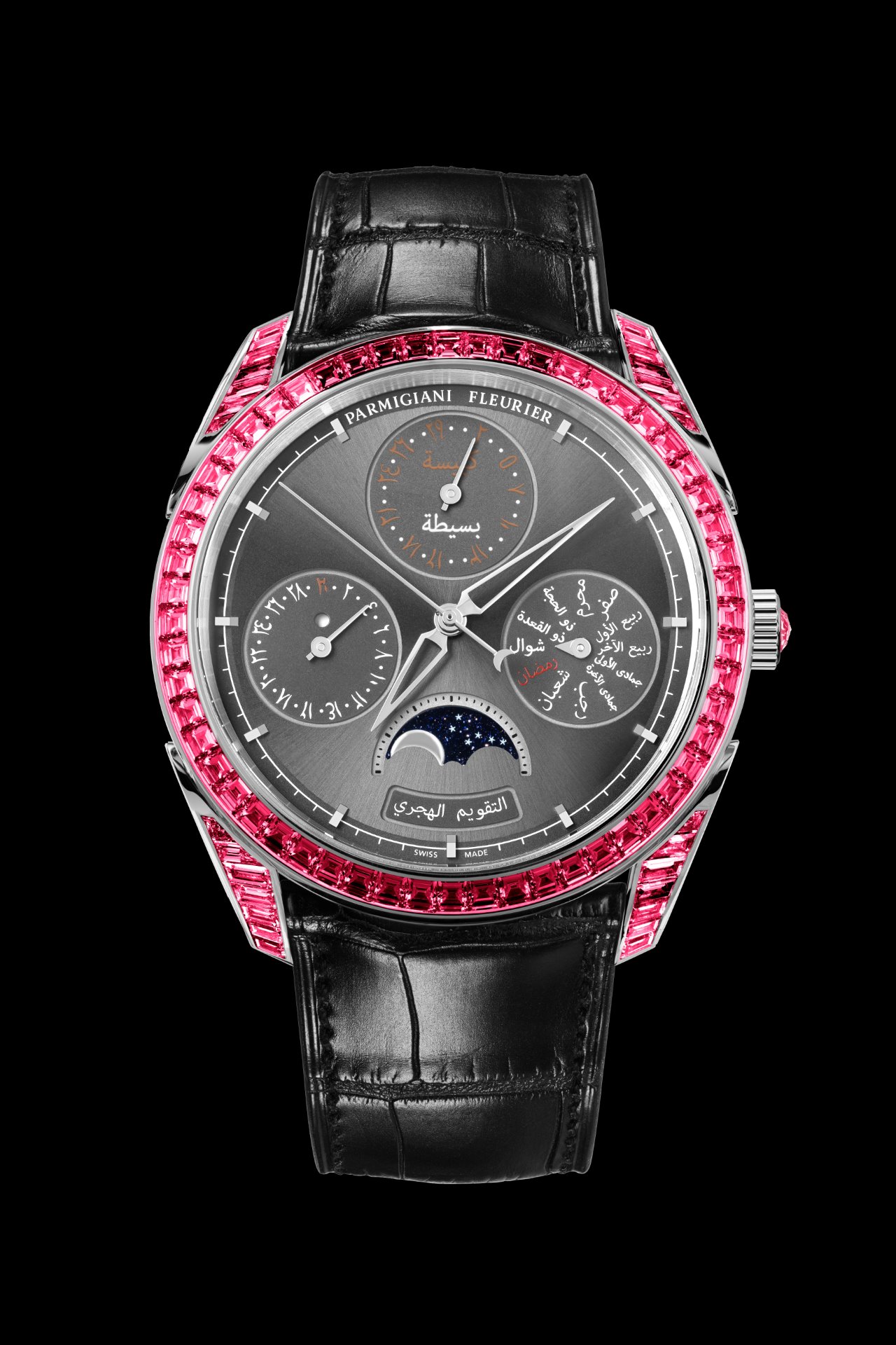 The Tonda Hijri Perpetual Calendar Diamonds, Rubies, Emeralds in