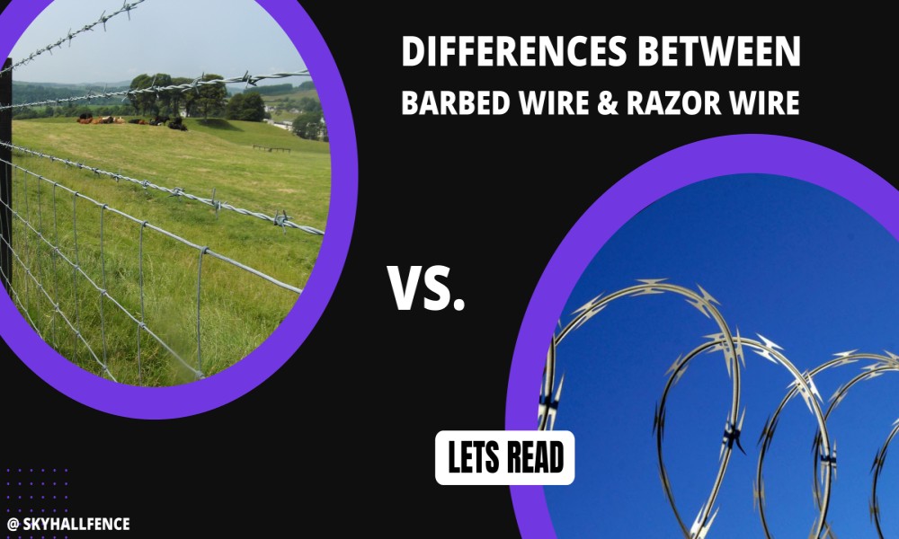 difference between barbed wire and razor wire