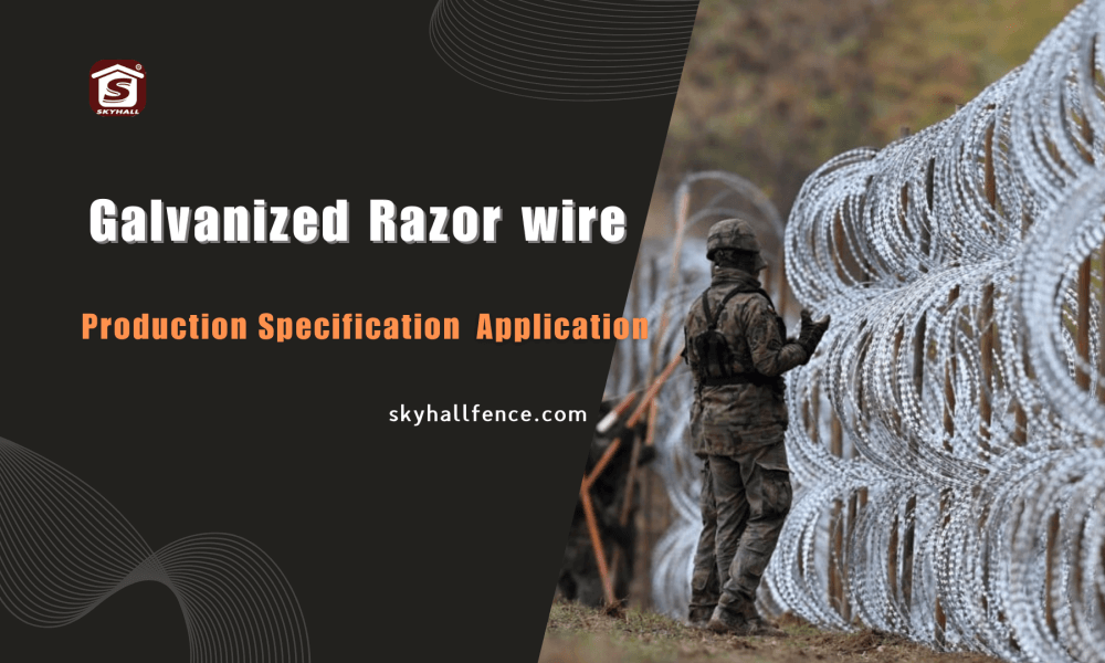 Galvanized Razor Wire Production Specification Application