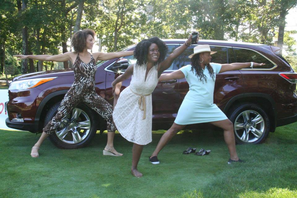 Abiola, Zuyapa, Linda -- Yoga on the Green