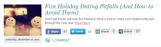 Holiday Dating Mistakes