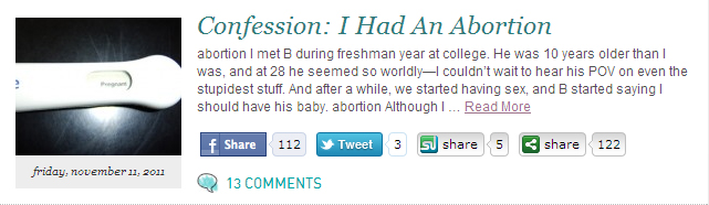 I Had An Abortion