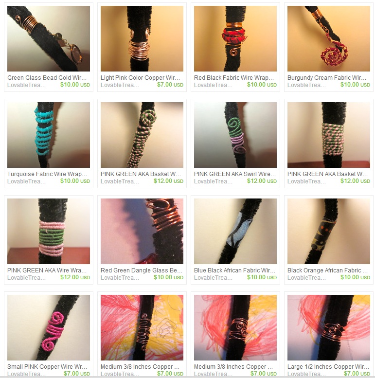 Dreadlock Natural Black Hair Jewelry