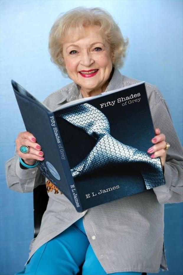 Betty White gets her 50 Shades of Grey On...