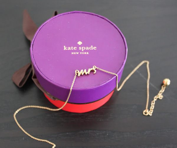 Kate Spade Mrs. Necklace