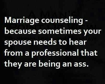 On Marriage Counseling - Humorous