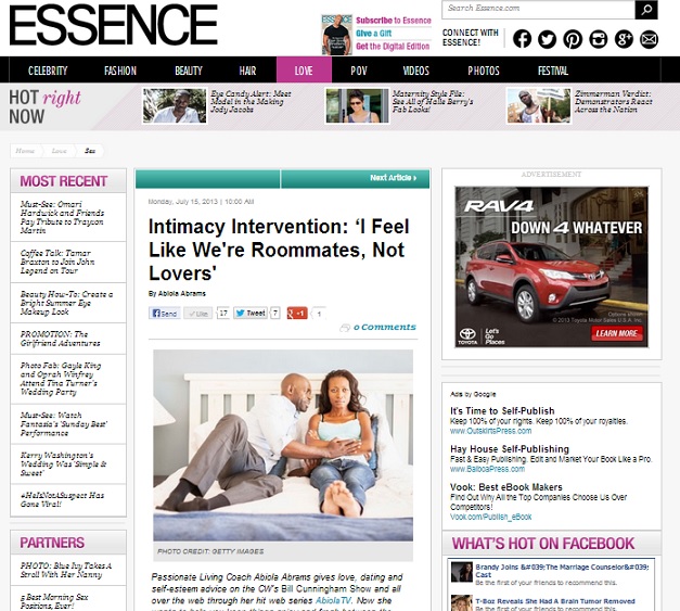 Essence Magazine - Saving Relationship Advice Column