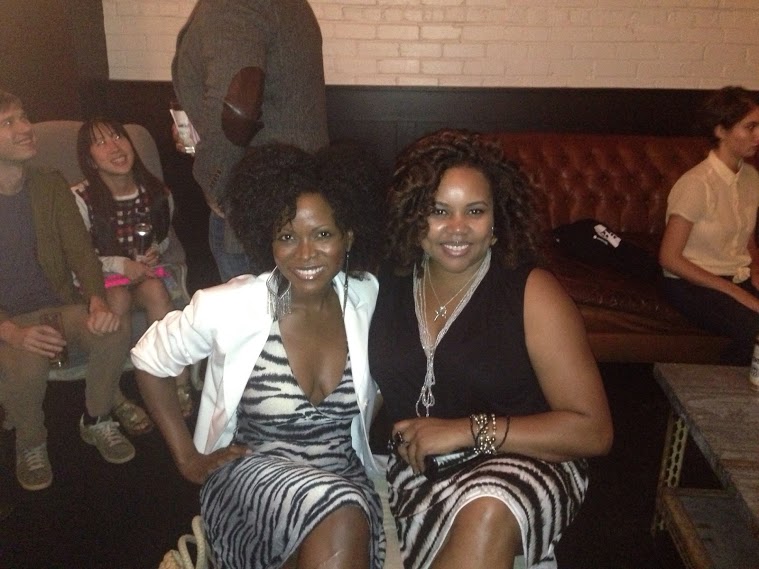 abiola and patranila at brooklyn magazine party