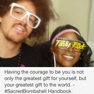 Red Foo of LMFAO and Abiola Abrams