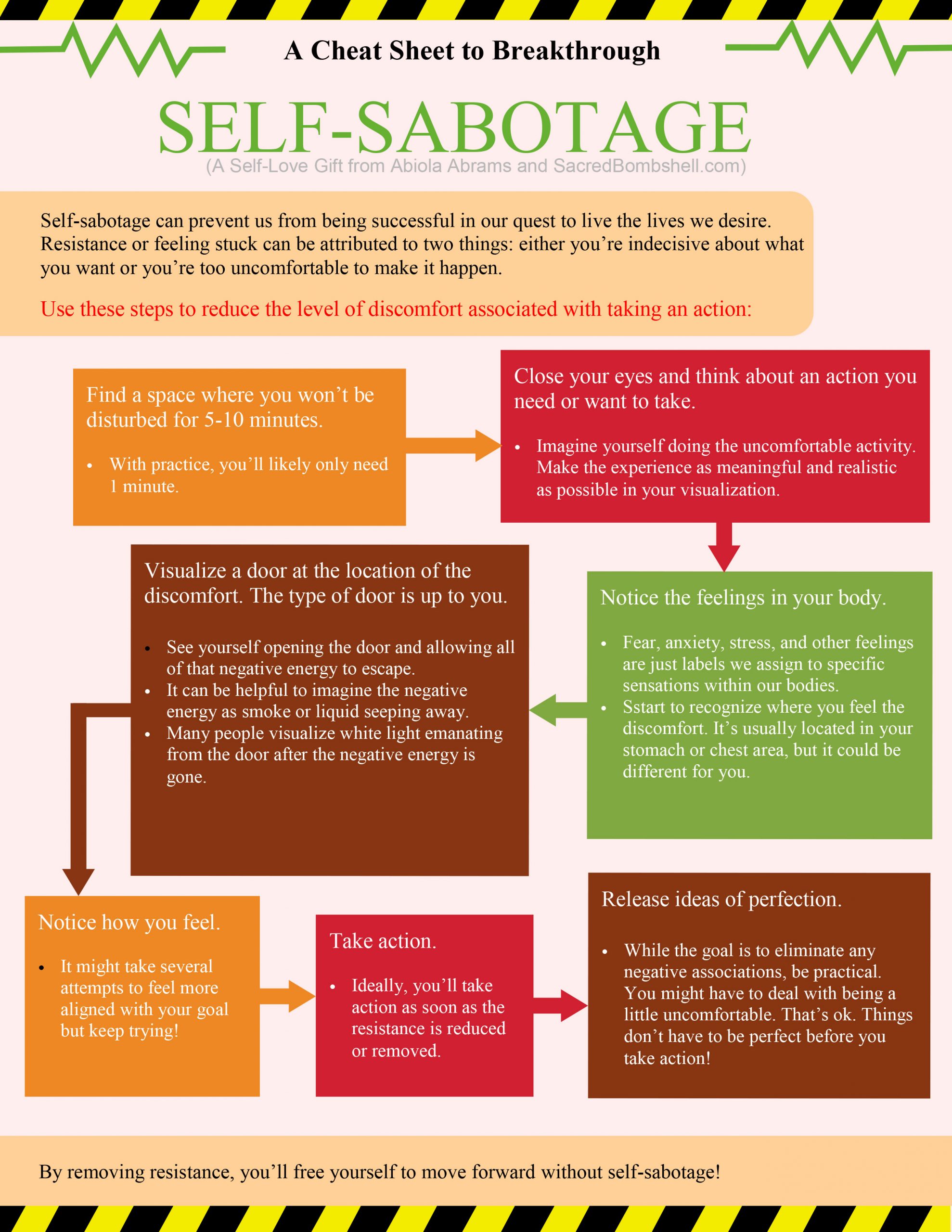 Self Sabotage Breakthrough Cheat Sheet 