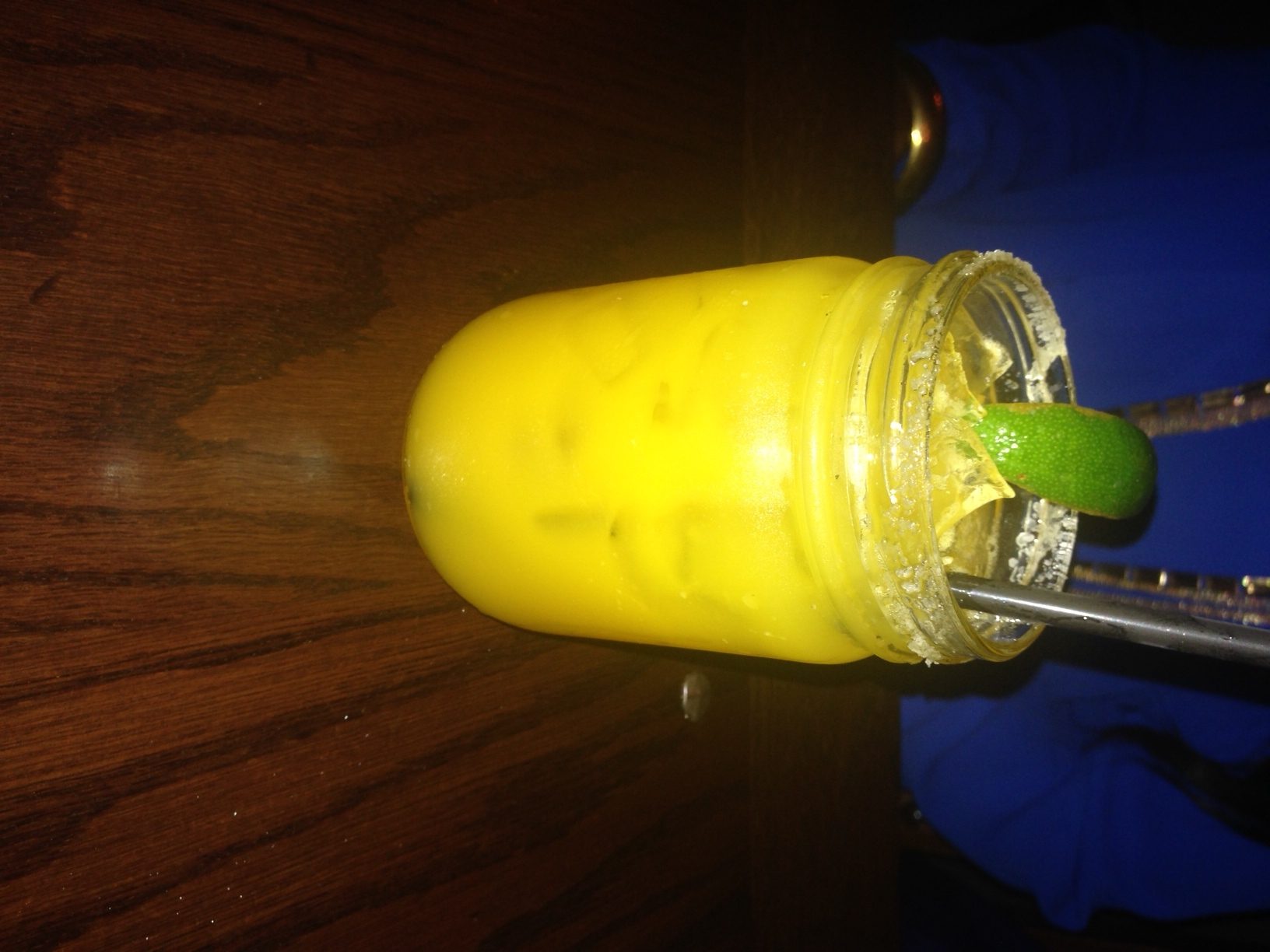 mango margarita from neely's bbq