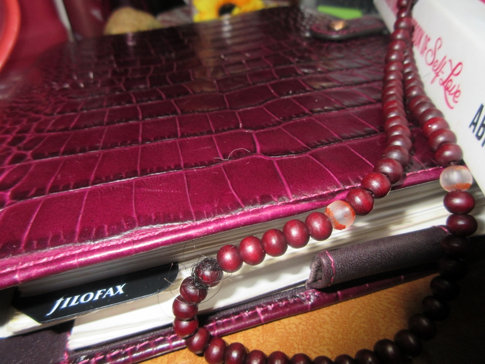 Osterley Filofax and Mala Beads