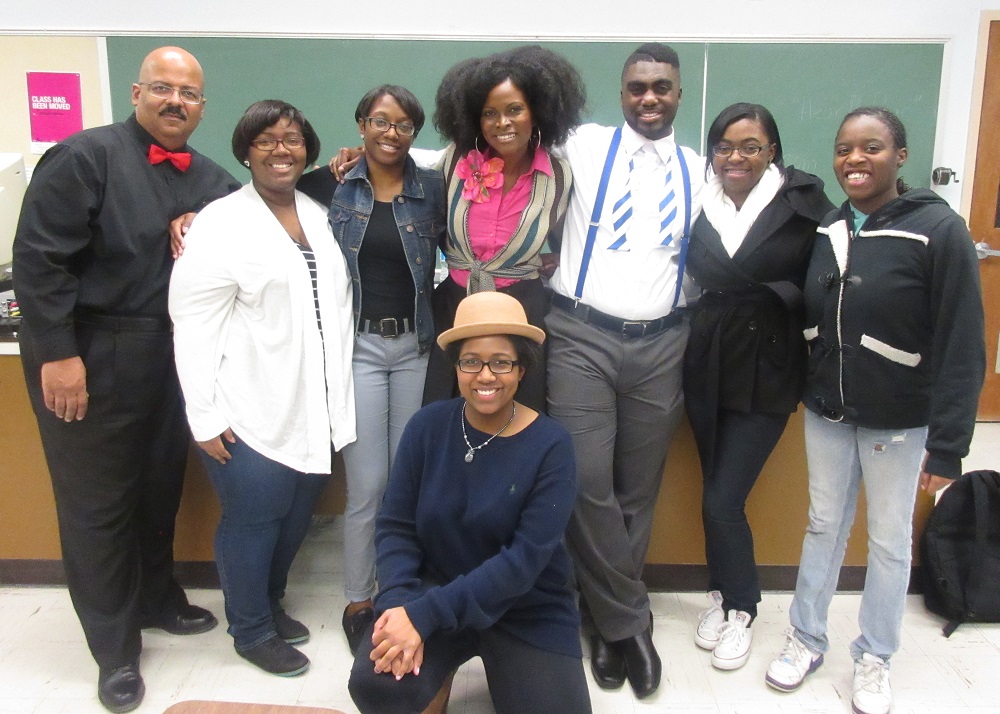 McKendree University Students with Speaker Abiola Abrams