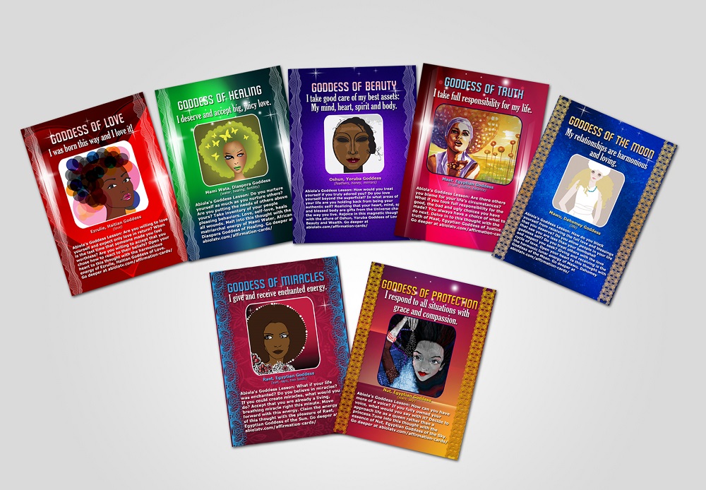 African Goddess Affirmation Cards