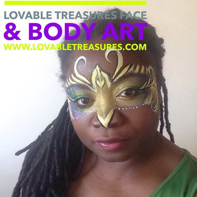 Adana Collins, Mardi Gras Mask Makeup