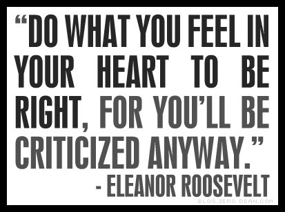 Do what you feel is right...